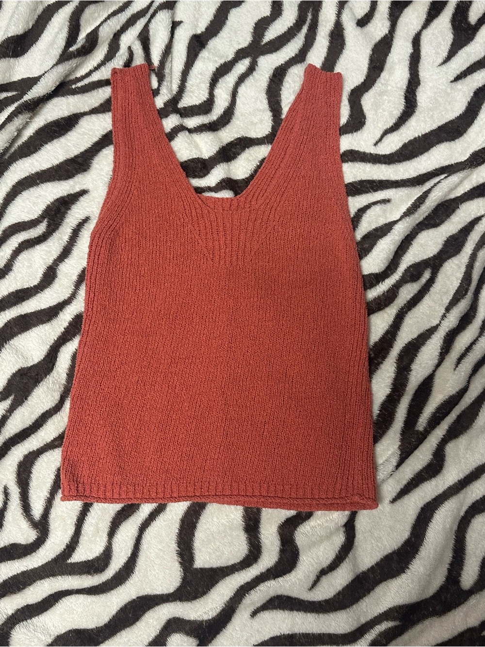 Madewell Rust Colored Knit Top